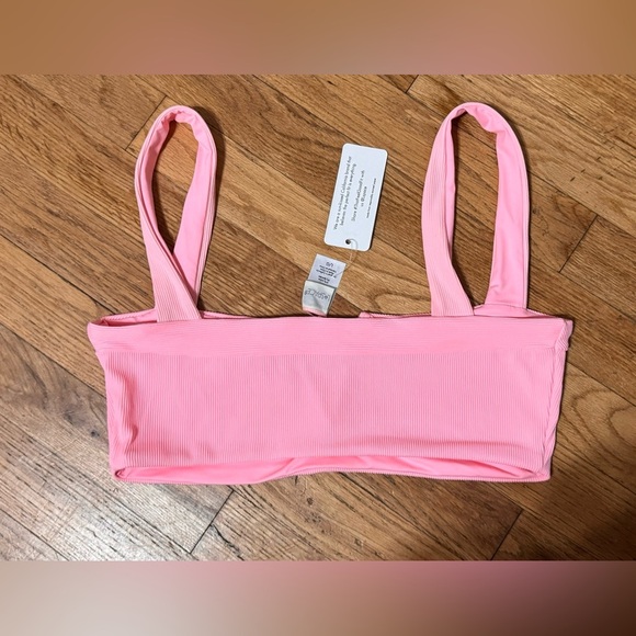 L*Space Lee Lee Ribbed Bikini Top in pink - Picture 8 of 10
